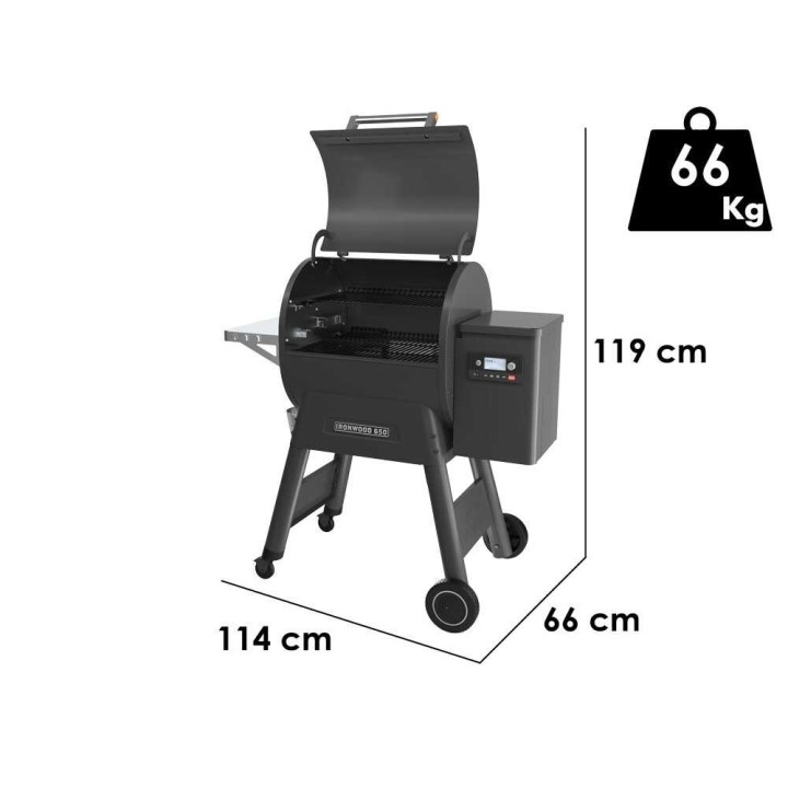 Traeger IronWood 650 pellettigrilli, Wi-Fi-ohjaus, 2 688 cm²