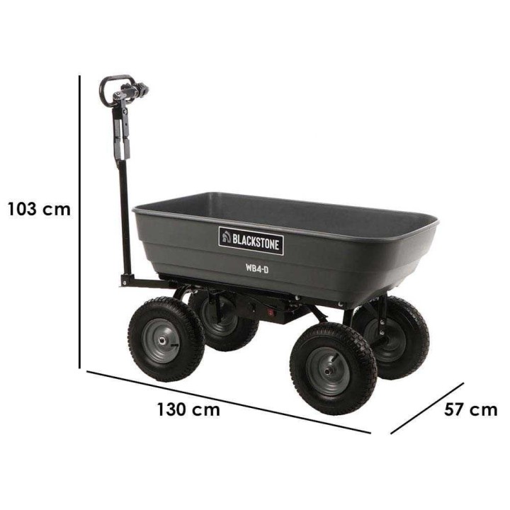 BlackStone WB4-D akkukäyttöinen kottikärry, 24 V, 500 W, 150 kg