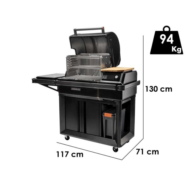 Traeger Timberline INT pellettigrilli, 5 677 cm², Wi-Fi-ohjaus