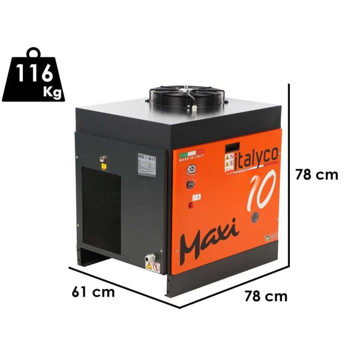 Italyco Maxi 10 ruuvikompressori, 10 HP, 400 V, 10 bar