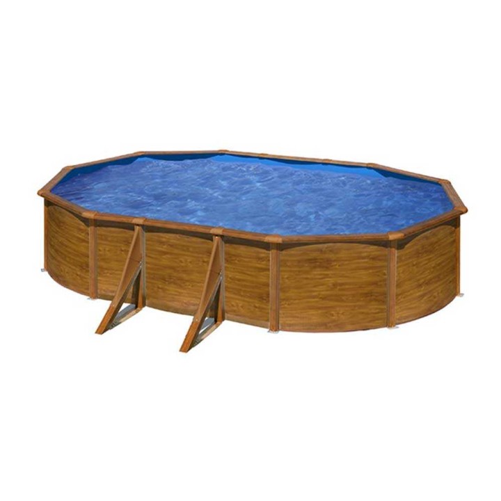 Gre Pacific Ovale soikea teräsallas 610 × 375 × 120 cm, 20 890 l