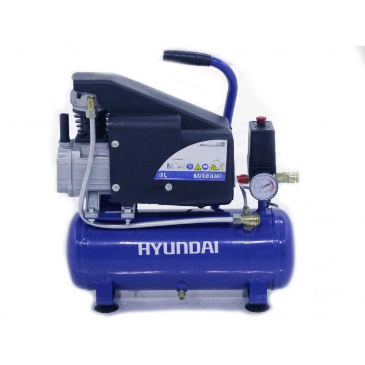 Hyundai FC2-6 kannettava sähkökompressori, 1 HP, 6 l, 8 bar