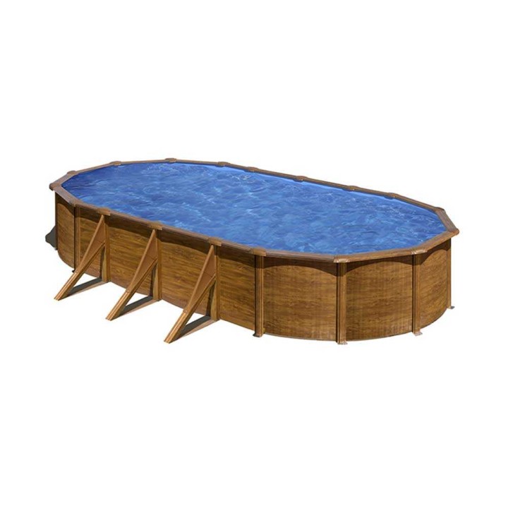Gre Pacific Ovale soikea teräsallas, 730 × 375 × 120 cm, 25 320 l