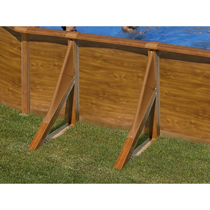 Gre Pacific Ovale soikea teräsallas, 730 × 375 × 120 cm, 25 320 l