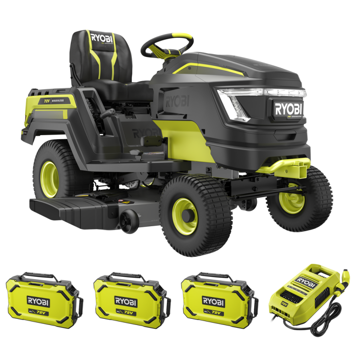 RYOBI RY72TMX117 310 akkukäyttöinen ajoleikkuri 72 V 3 10 Ah 117 cm