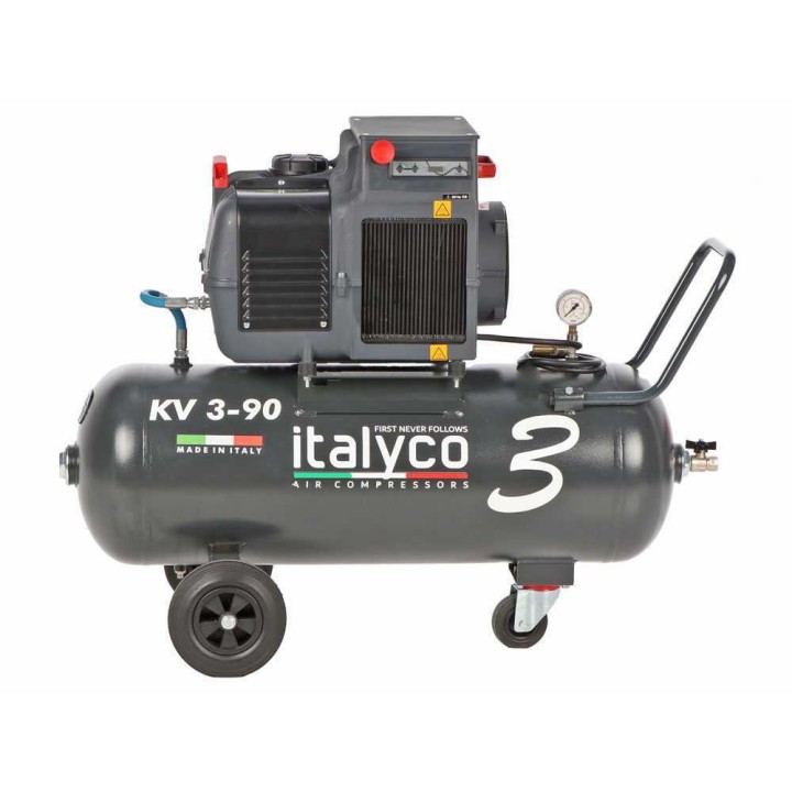 Italyco KV 3/90 T ruuvikompressori, 90 l, 10 bar, 400 V