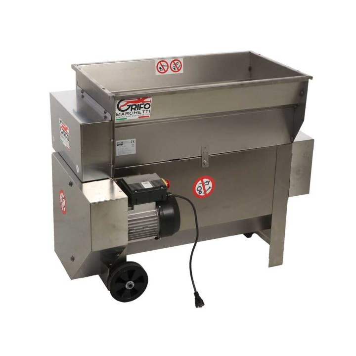 Grifo DVEP20IR sähköinen rypäleiden murskain ja varsienpoistaja, 2 HP, 230 V
