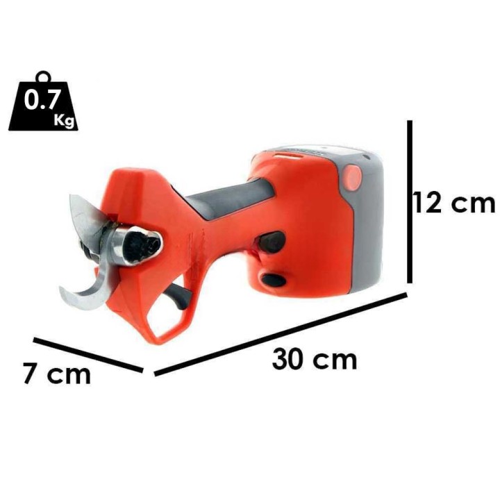 Stocker Magma E-35TP akkukäyttöiset oksasakset teleskooppivarrella, 21,6 V, 35 mm