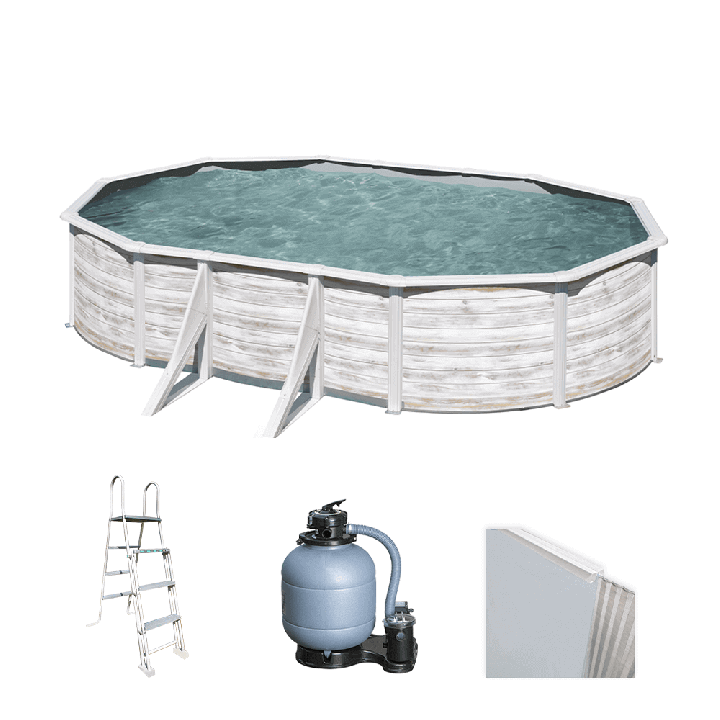 Gre Finlandia Ovale soikea teräsallas 610 375 120 cm 20 890 l