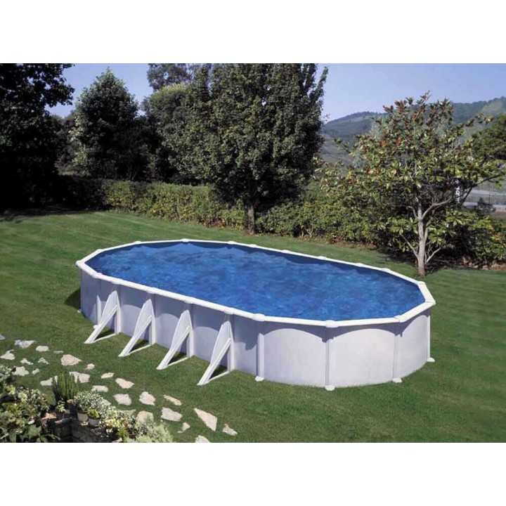 Gre Atlantis Ovale soikea teräsallas 915 × 470 × 132 cm, 43 590 l