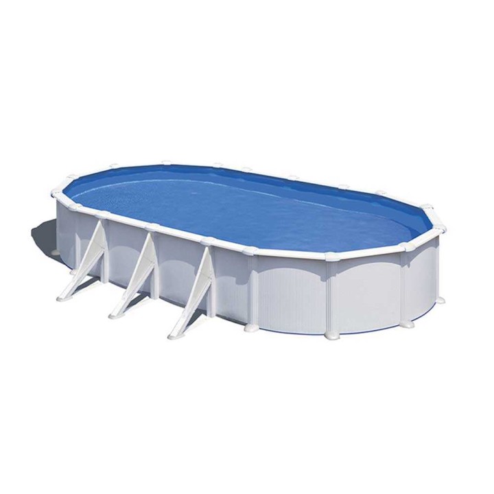 Gre Atlantis Ovale -teräsallas 800 × 470 × 132 cm, 37 470 l