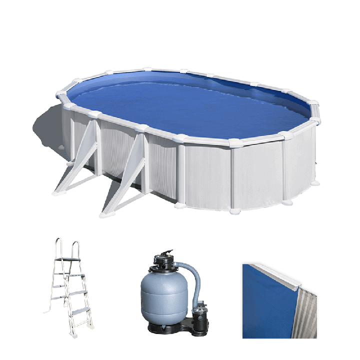 Gre Atlantis Ovale soikea teräsallas 500 300 132 cm 16 210 l