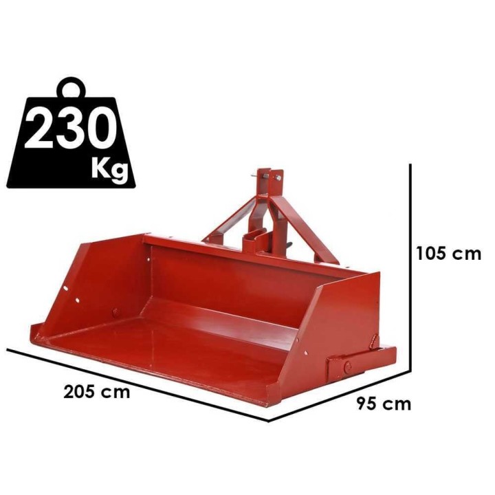 Francini PR 200 hydraulinen takakauha traktoriin, 200 cm, 700 kg