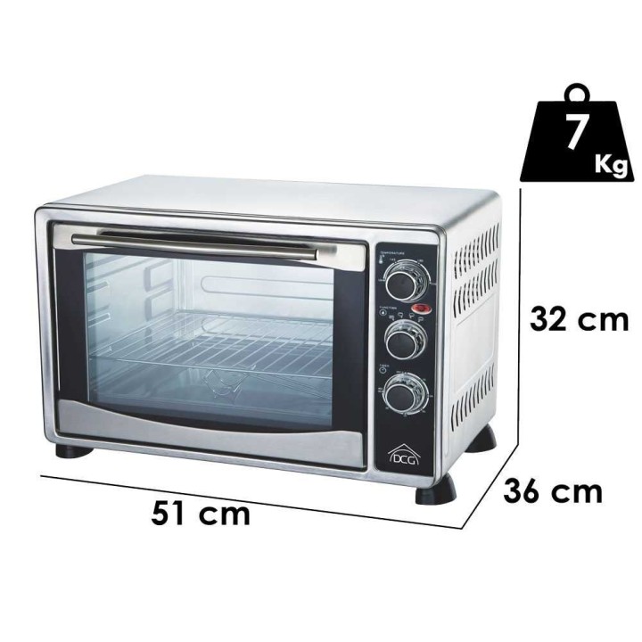 DCG MBS35 sähköuuni, 35 l, kiertoilma, 1 500 W, 230 V