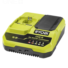 Ryobi RC18180 pikalaturi 18 V ONE akuille 4 0 Ah USB C ja USB A