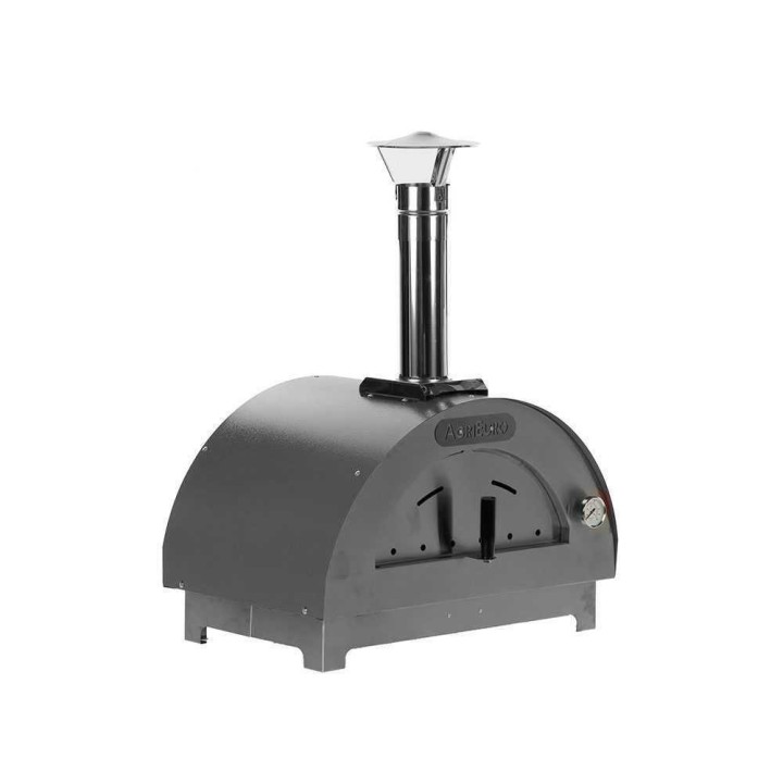 Quattro Stagioni Antracite puulämmitteinen pizzauuni, 60 × 40 cm, 1 pizza