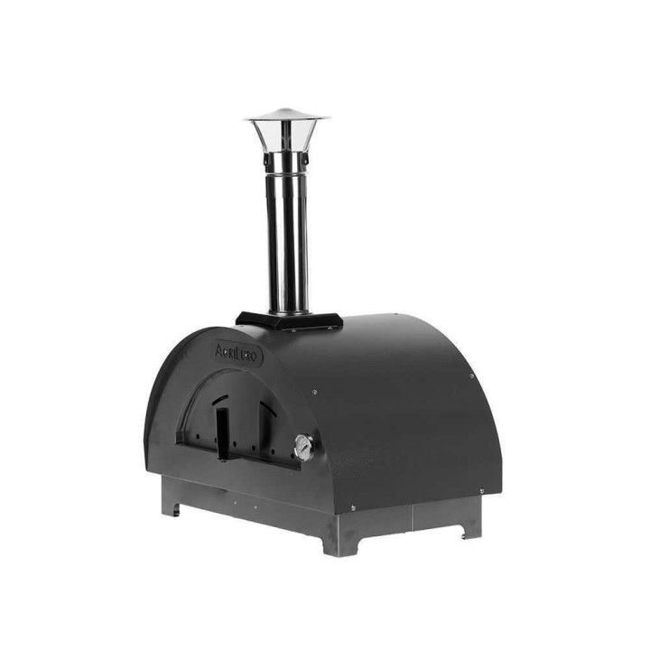 Quattro Stagioni Antracite puulämmitteinen pizzauuni, 60 × 40 cm, 1 pizza