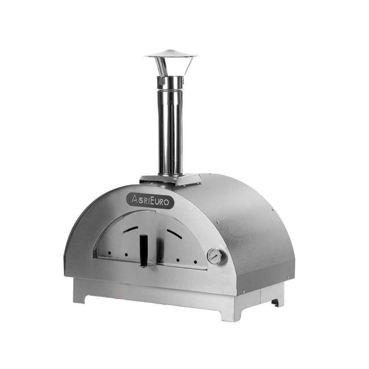 Quattro Stagioni Antracite puulämmitteinen pizzauuni, 60 × 40 cm, 1 pizza