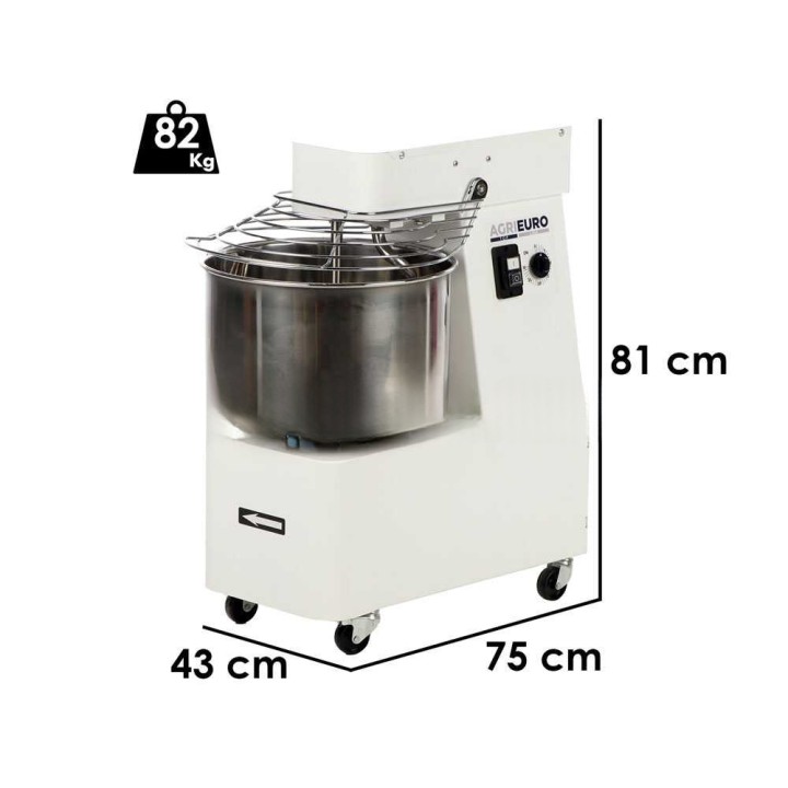 Mixer 3000 S spiraalivaivaaja, 24 kg, 1,5 HP, 230 V