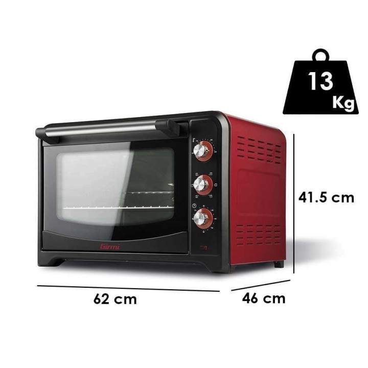 Girmi FE60 sähköuuni kiertoilmalla ja varrastimella, 58 l, 2 000 W, 230 V
