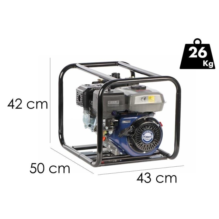 BullMach NAYLA 50 korkealle nostava vesipumppu, 7 HP, 300 l/min, 50/40 mm liitännät