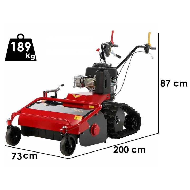 Meccanica Benassi TR 600 telaketjuvetoinen vasaramurskain, Briggs & Stratton 3105E, 10,5 HP