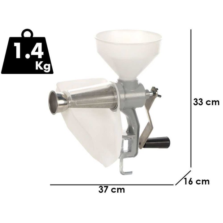 Grifo SP2MAN käsikäyttöinen tomaattimylly, valurautaa, Mini, 1,4 kg