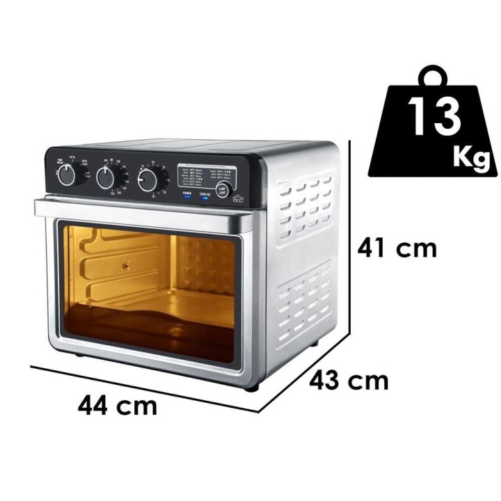 DCG FR2202 sähköuuni ja ilmafriteerauslaite, 34 l, 2 000 W, 230 V
