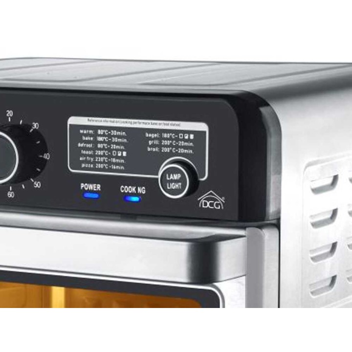 DCG FR2202 sähköuuni ja ilmafriteerauslaite, 34 l, 2 000 W, 230 V