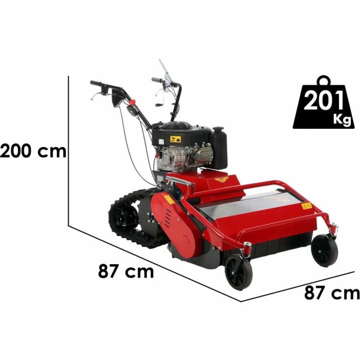Meccanica Benassi TR 800 Hydro telaketjumurskain, Briggs & Stratton 3125E, 75 cm, 12,5 HP