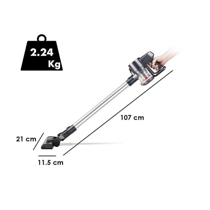 Girmi AP91 johdoton pölynimuri, 22,2 V, 120 W, litiumakku