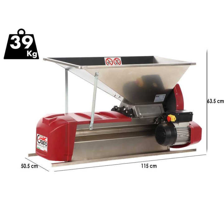 Grifo Deni INOX sähköinen kivenpoistokone, 1 HP, 230 V, 500 kg/h
