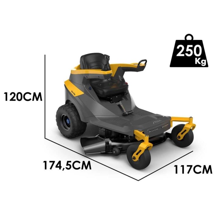Stiga Gyro 500e akkukäyttöinen ajoleikkuri, 48 V, 40 Ah, 98 cm
