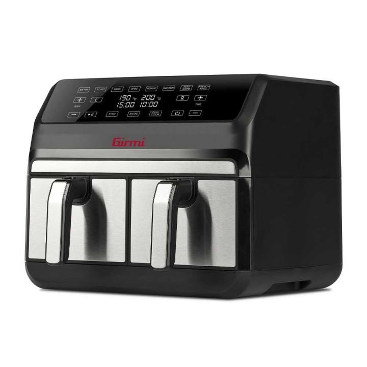 Girmi FG22 Ecofrit Bis digitaalinen ilmafriteerauskeitin, 8 l, 1 700 W