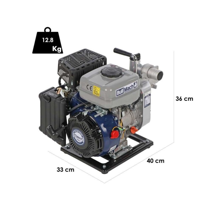 BullMach AQUANIS 40 bensiinikäyttöinen moottoripumppu, 2 HP, 40 mm liitännät