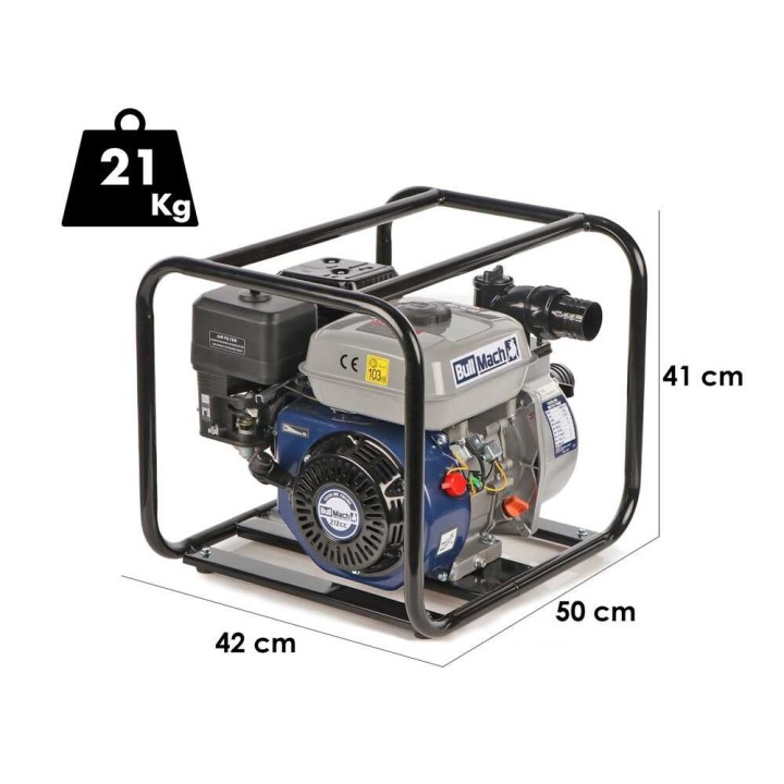 BullMach LYMPHIA 50 -moottoripumppu, 7 HP, 500 l/min, 50 mm