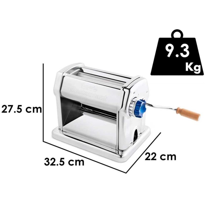 Imperia Restaurant Manuale Ruvida pastakone, ruostumaton teräs, 210 mm