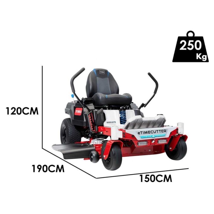 Toro eTimeCutter eMR4275 nollakäännöksinen ajoleikkuri, 60 V, 107 cm