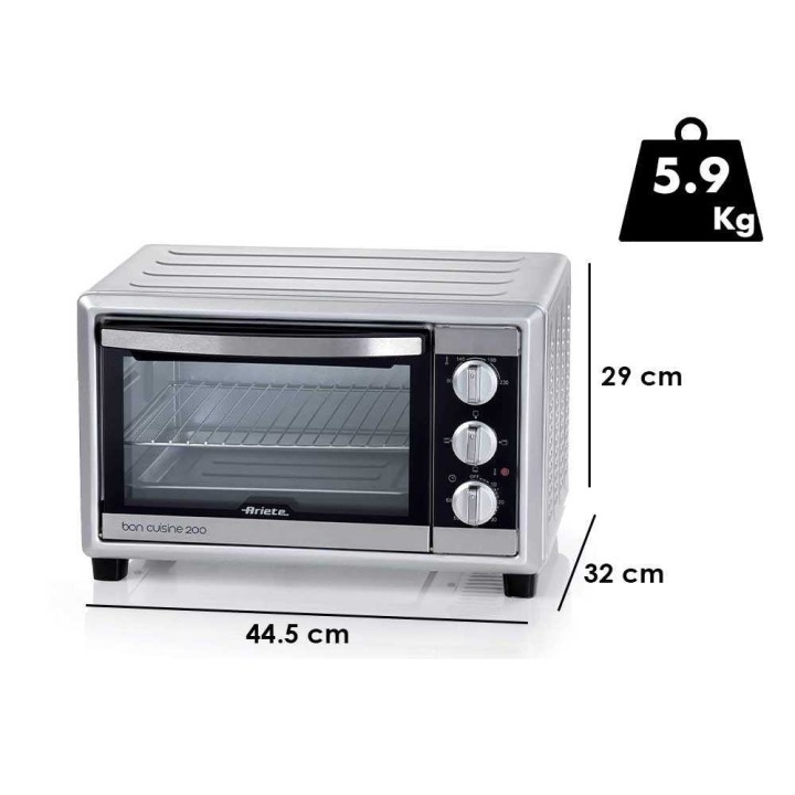 Ariete Bon Cuisine 200 sähköuuni, 20 l, 1 380 W, 230 V