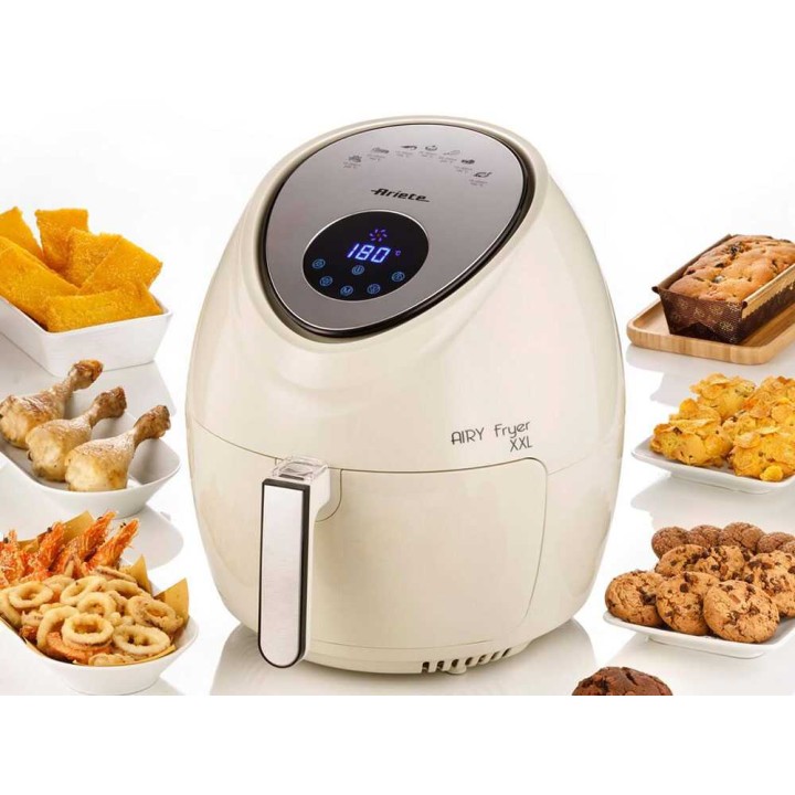 Ariete 4618/02 Airy Fryer XXL -kuumailmakeitin, 7 l, 1 800 W, beige