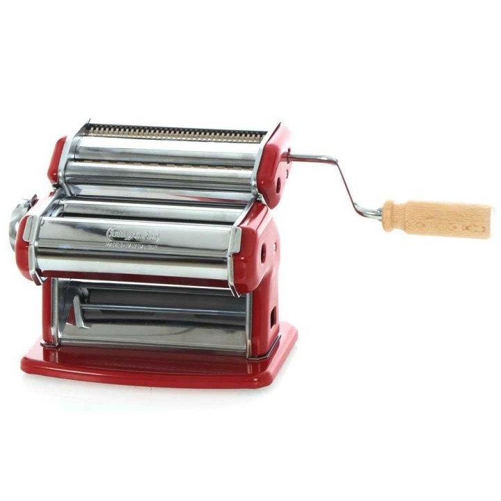Imperia iPasta T.2/6,5 mm punainen manuaalinen pastakone, ruostumaton teräs