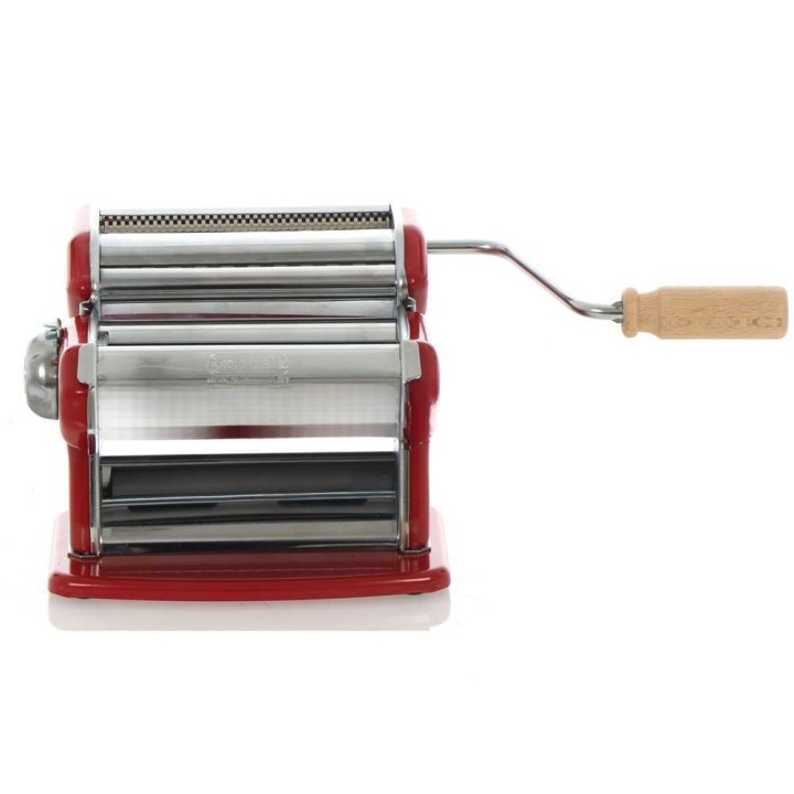 Imperia iPasta T.2/6,5 mm punainen manuaalinen pastakone, ruostumaton teräs