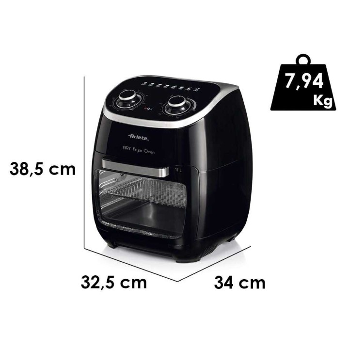 Ariete 4619 kuumailmakeitin ja sähköuuni, 11 l, 2 000 W, 230 V