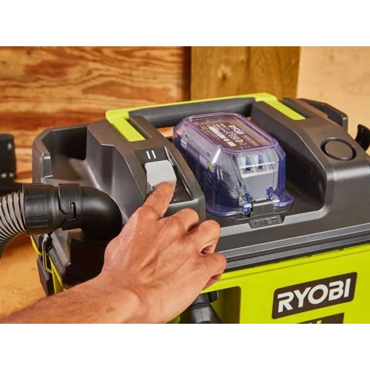 Ryobi RV1811-0 akkukäyttöinen märkä-kuivaimuri, 18 V, ilman akkua ja laturia