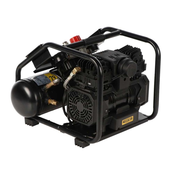 Nuair Siltek TB 6 öljytön hiljainen kompressori, 1,5 HP, 6 l, 230 V