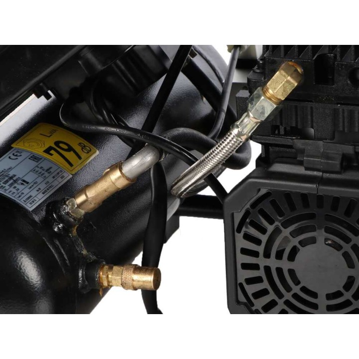 Nuair Siltek TB 6 öljytön hiljainen kompressori, 1,5 HP, 6 l, 230 V