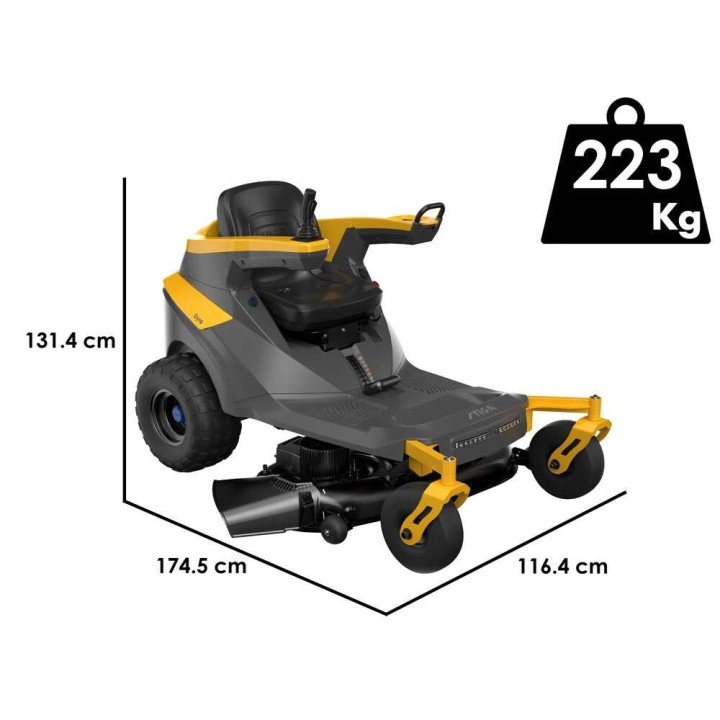 Stiga Gyro 700e akkukäyttöinen ajoleikkuri, 48 V, 64 Ah, 108 cm