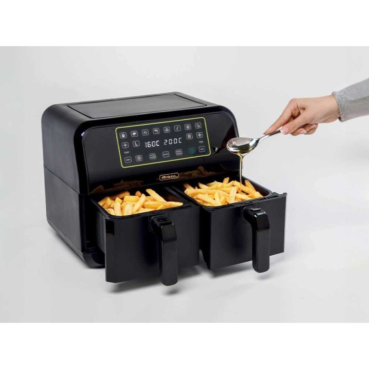 Ariete 4623 kaksikammioinen kuumailmakeitin, 8 l, 1 700 W, kosketusnäyttö