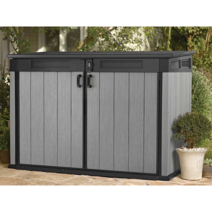 Keter Grande Store säilytyskaappi ulkokäyttöön, 2 020 l, 190,5 × 109,3 × 132,5 cm