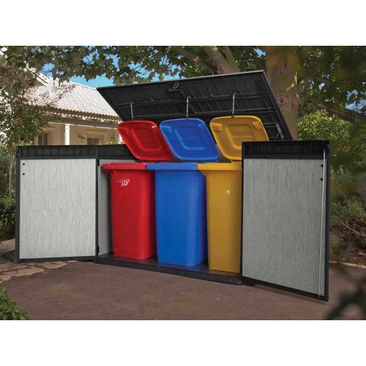 Keter Grande Store säilytyskaappi ulkokäyttöön, 2 020 l, 190,5 × 109,3 × 132,5 cm